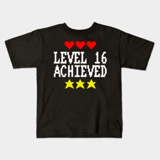 Level 16 Achieved Kids T-Shirt